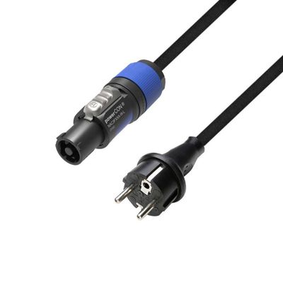 Adam Hall Powercon stroomkabel 230V 3m