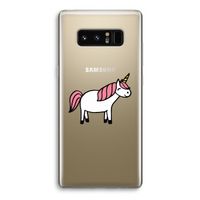 Eenhoorn: Samsung Galaxy Note 8 Transparant Hoesje
