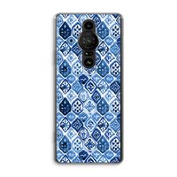 Blauw motief: Sony Xperia Pro-I Transparant Hoesje