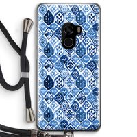 Blauw motief: Xiaomi Mi Mix 2 Transparant Hoesje met koord