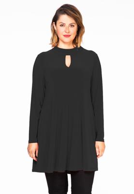 Yoek Tuniek wide bot cut-out | Zwart | Maat XXL