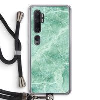 Groen marmer: Xiaomi Mi Note 10 Transparant Hoesje met koord