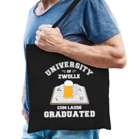 Studenten verkleed tas zwart university of Zwolle voor heren - thumbnail