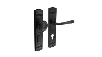 Intersteel voordeurbeslag Helena PC72mm met kerntrekbeveiliging - oud grijs