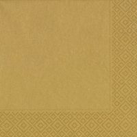 20x Gouden servetten 33 x 33 cm