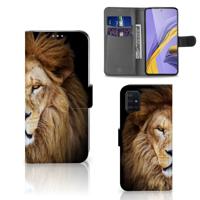 Samsung Galaxy A51 | Telefoonhoesje | Met pasjeshouder | Leeuw