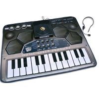 speelmat muziek junior 90 x 70 cm zwart - thumbnail