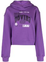 Dolce & Gabbana hoodie en coton à imprimé graphique - Violet