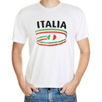 Italie t-shirt met vlaggen print heren 2XL  - - thumbnail