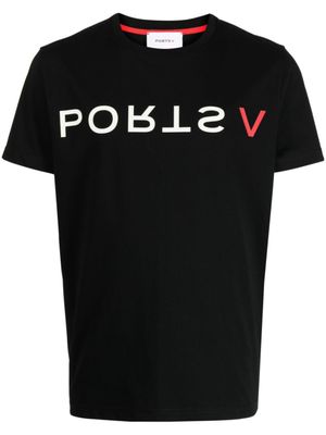 Ports V t-shirt à logo imprimé - Noir