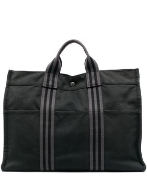 Hermès Pre-Owned sac cabas Toto en toile pre-owned (1990) - Gris