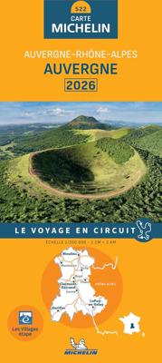 Wegenkaart - landkaart 522 Auvergne - Rhône-Alpes 2026 | Michelin