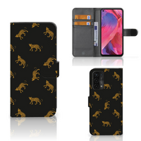 Telefoonhoesje met Pasjes voor OPPO A54 5G | A74 5G | A93 5G Leopards