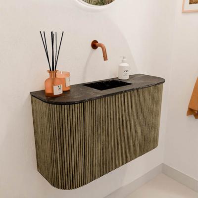 Toiletmeubel Mondiaz Joya Dlux | 73.2 cm | Meubelkleur Dusk | Faye wastafel Lava Wasbak Midden | Zonder kraangat(en)