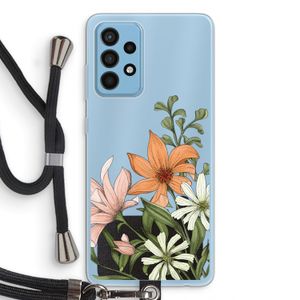 Floral bouquet: Samsung Galaxy A52 Transparant Hoesje met koord