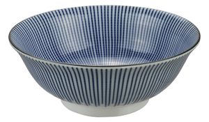 Blauw/Witte Kom - Mixed Bowls - 20,3 x 8xm 1000ml