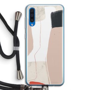 Lava: Samsung Galaxy A50 Transparant Hoesje met koord