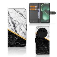 OPPO Find X6 | Bookcase | Marmer Wit Zwart - Origineel Cadeau Man