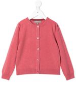 N.PEAL KIDS cardigan en maille fine - Rouge