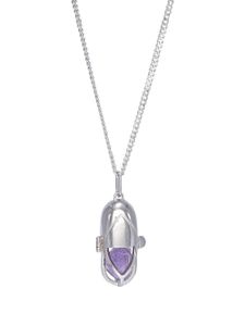 Capsule Eleven collier à pendentif orné de cristaux - Argent