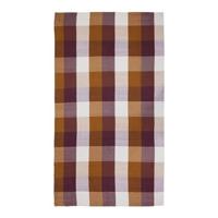 HKliving Vida Check Tafelkleed 140 x 220 cm - Amber / Burgundy