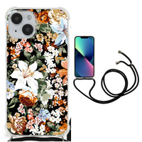 Case voor iPhone 14 Dark Flowers - thumbnail