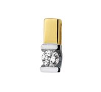 TFT Hanger Bicolor Goud Diamant 0.05ct H SI - thumbnail