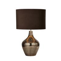 Searchlight Landelijke schemerlamp Table 30cm mozaik met bruin EU3847SM