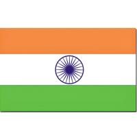 Vlag van India - 90 x 150 cm - India landen thema supporter/fan versiering