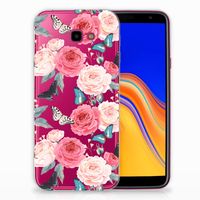 Samsung Galaxy J4 Plus (2018) TPU Case Butterfly Roses - thumbnail