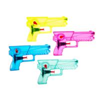 Waterpistool set - 2x - klein model - 15 x 8 x 3 cm - diverse kleuren - waterpistooltje