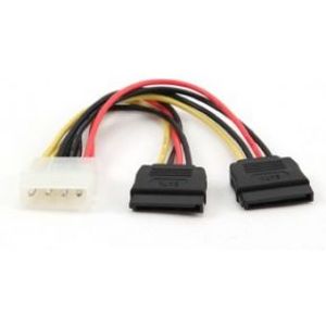 Gembird CC-SATA-PSY-0.3M SATA-kabel 0,3 m Multi kleuren