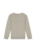 Malelions Junior Striped Signature Sweater Olijf Groen-128 maat 128