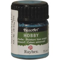 Acrylverf/hobbyverf turquoise blauw 15 ml hobby materiaal - Hobbyverf - thumbnail