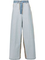 VETEMENTS pantalon ample à coutures apparentes - Bleu