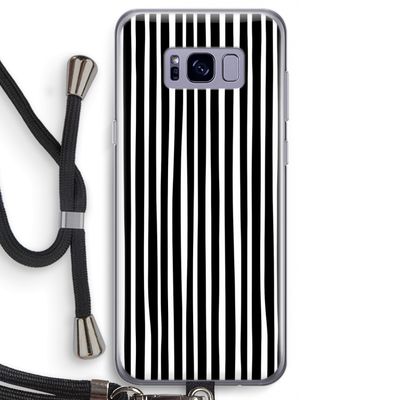 Stripes: Samsung Galaxy S8 Transparant Hoesje met koord