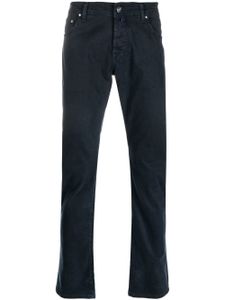 Jacob Cohën pantalon droit à coupe cinq poches - Bleu