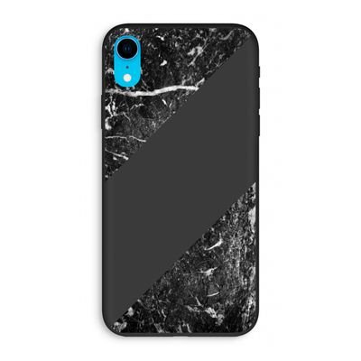 Zwart marmer: iPhone XR Biologisch afbreekbaar hoesje