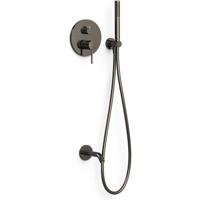 Badkraan Tres Study | Inbouw | Mengkraan | Incl.Inbouwdeel | 2-weg | Rond | Zwart metallic