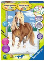 Ravensburger Schilderen op nummer - paard in de sneeuw - thumbnail