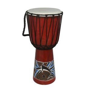 Bongo drums/trommel handgemaakt - hoogte 50 cm - met Afrikaanse print
