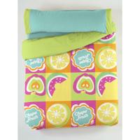 Dekbedovertrek set Hosteline FRUITS FLOR Multicolour Bed van 90 3 Onderdelen - thumbnail