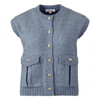 Enjoy - Blauw | Dames | Gilet | Blauw | XXL | regular | Kamst mode