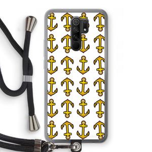 Musketon Anchor: Xiaomi Redmi 9 Transparant Hoesje met koord