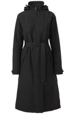 AGU Trench Coat Winter Regenjas Urban Outdoor Dames - Zwart - XL - Waterdicht