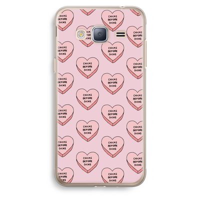 Chicks before dicks: Samsung Galaxy J3 (2016) Transparant Hoesje