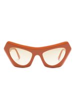 Marni Eyewear lunettes de soleil Devil's Pool à monture papillon - Orange