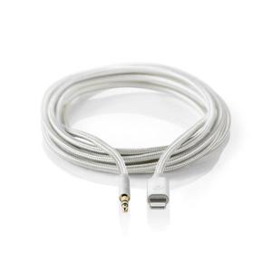 Nedis CCTB39940AL10 Lightning-kabel 1 m Aluminium