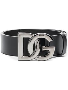 Dolce & Gabbana ceinture à boucle logo - Noir