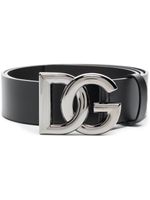 Dolce & Gabbana ceinture à boucle logo - Noir - thumbnail